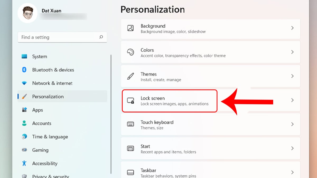 Chọn Background Windows 11