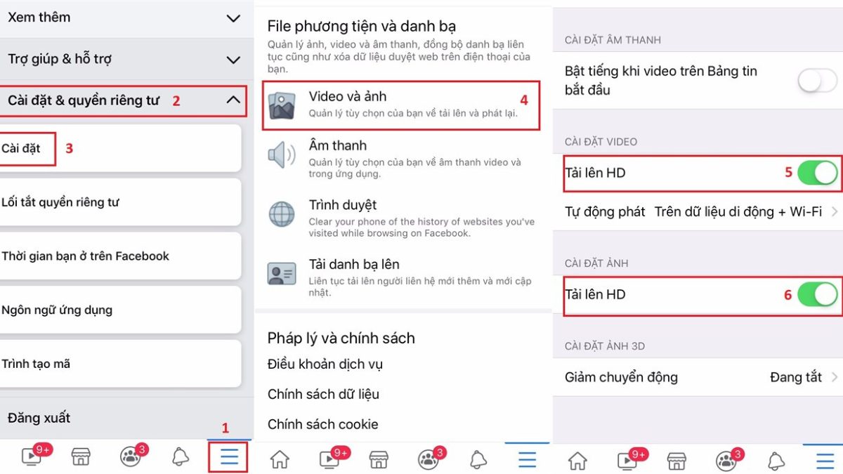 Cài đặt đăng story không bị mờ trên iPhone