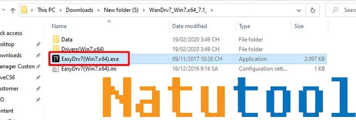 alt text: Chạy file thực thi để cài đặt WanDriver