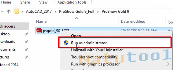 Cài đặt ProShow Gold