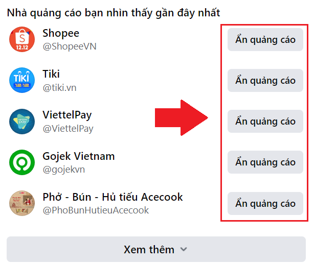Ẩn quảng cáo