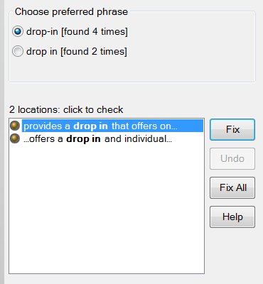 Sửa lỗi trong PerfectIt
