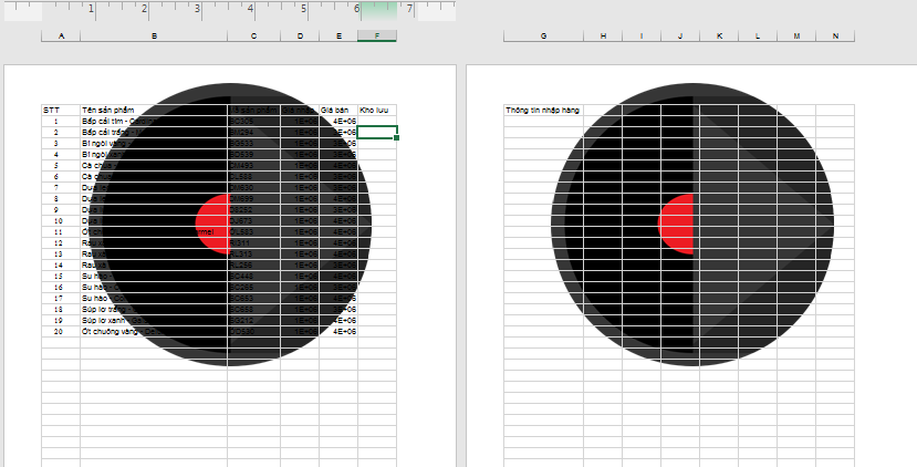 Preview of the inserted watermark appearing too dark and obscuring the data