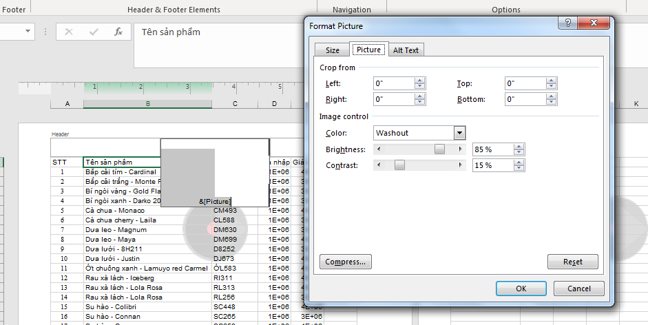The final result showing a properly sized and washed-out watermark behind the data