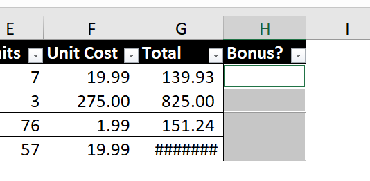 Visual indication of non-contiguous cell selection in Excel