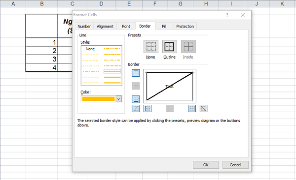 Cách Chia Ô Excel Thành 2 Ô Tam Giác