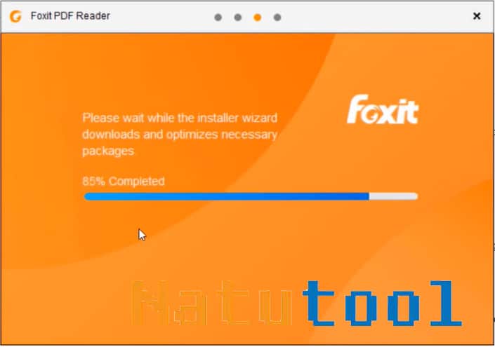 Chờ Foxit Reader cài đặt