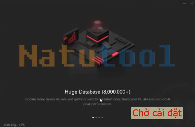 Chờ cài đặt Driver Booster