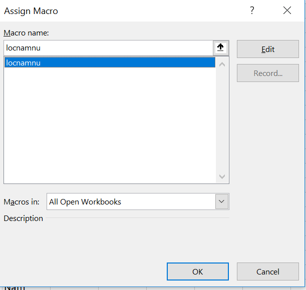 Gán macro cho nút bấm