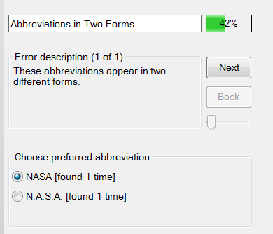 Lựa chọn cách viết đúng trong PerfectIt