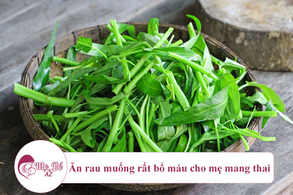 Rau muống là loại rau xanh được các mẹ đang mang thai sử dụng phổ biến