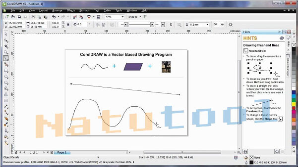 Giao diện Corel X5 Portable