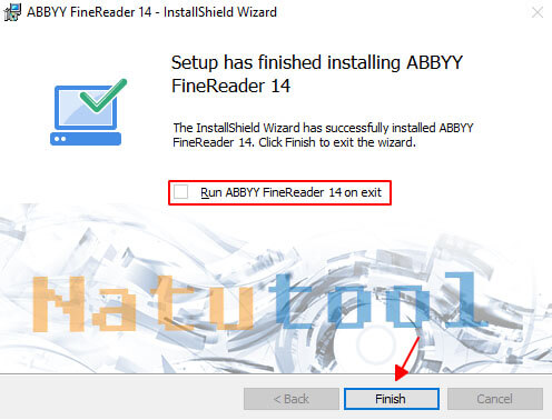 Hoàn tất cài đặt ABBYY FineReader 14