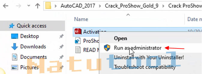 Mở tool kích hoạt ProShow Gold
