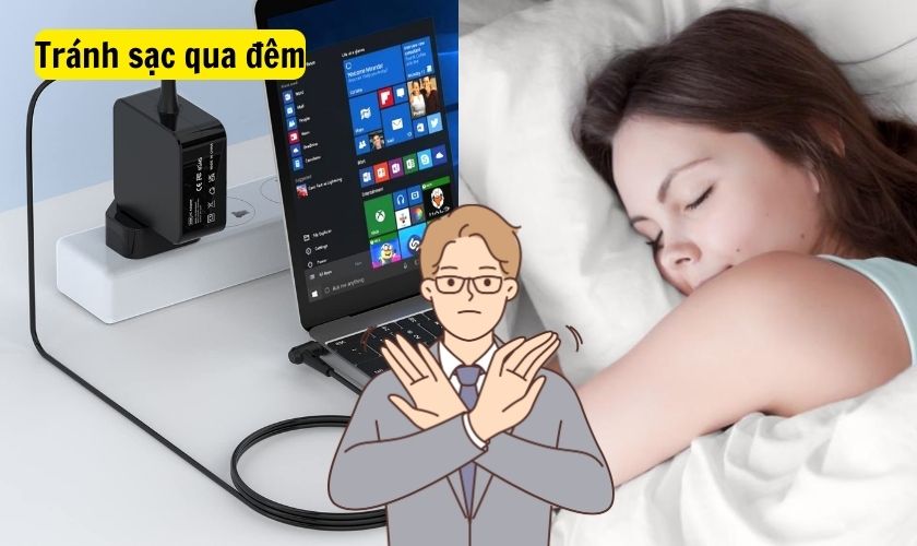 Tránh sạc qua đêm