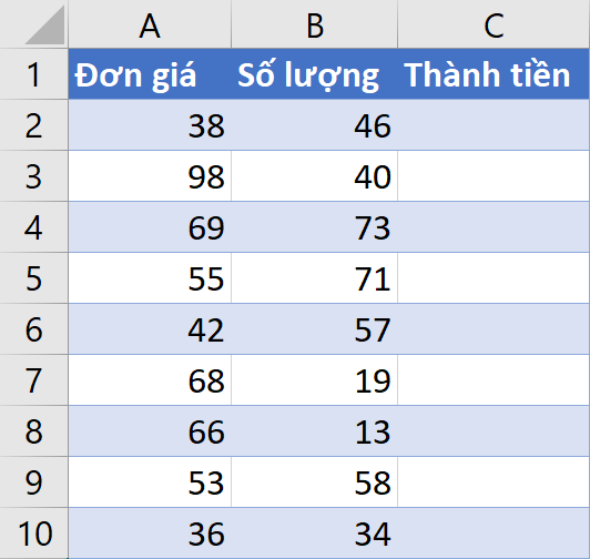 Mảng Động (Dynamic Array) trong Excel: Cuộc Cách Mạng Thầm Lặng Ví dụ bảng tính