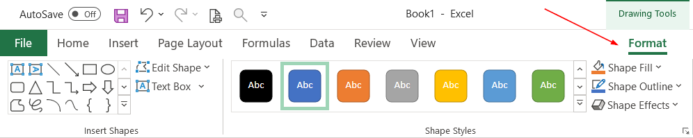 Tùy chỉnh định dạng Shapes