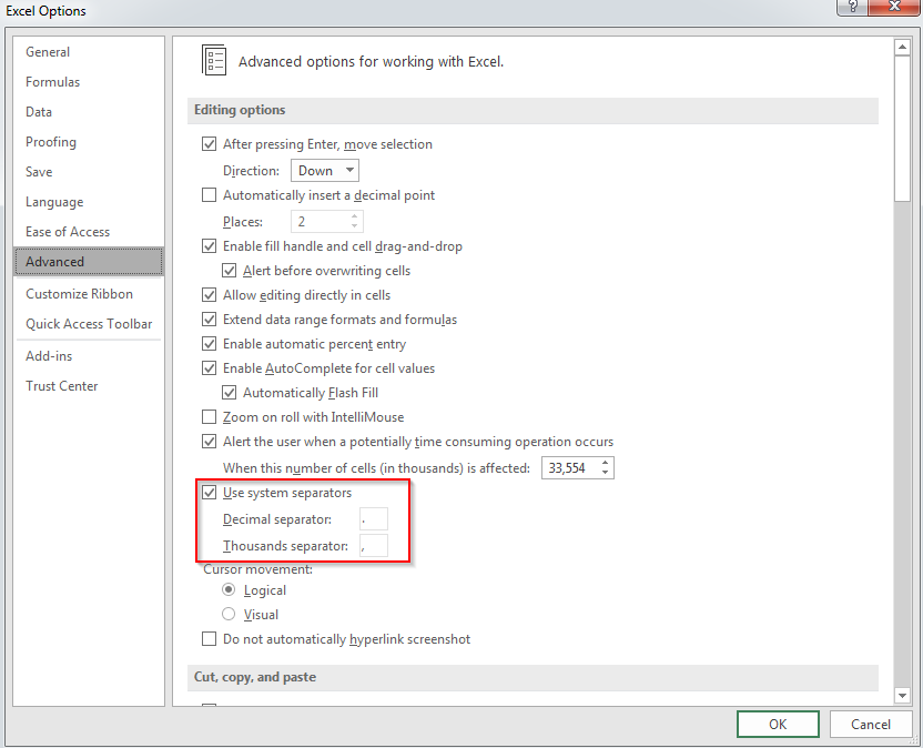 Thay Đổi Định Dạng Số Thập Phân và Ngăn Cách Hàng Ngàn trong Excel