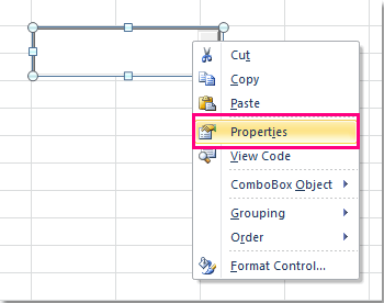 Mở cửa sổ Properties
