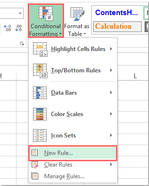 Cách Tìm Hàng Giống Nhau trong Excel Chọn New Rule trong Conditional Formatting