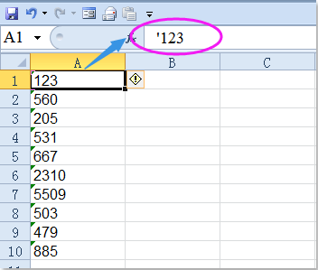 Cách xóa dấu nháy đơn trong Excel