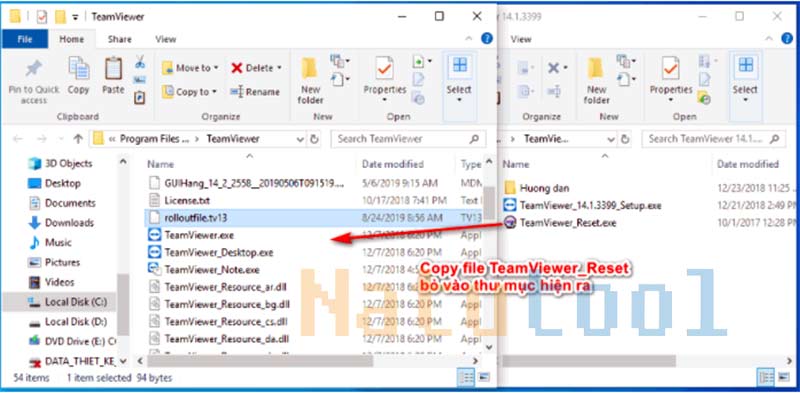 Copy file TeamViewer_Reset.exe
