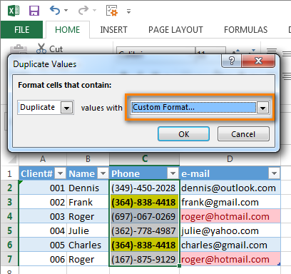 Tùy chỉnh định dạng cho ô dữ liệu