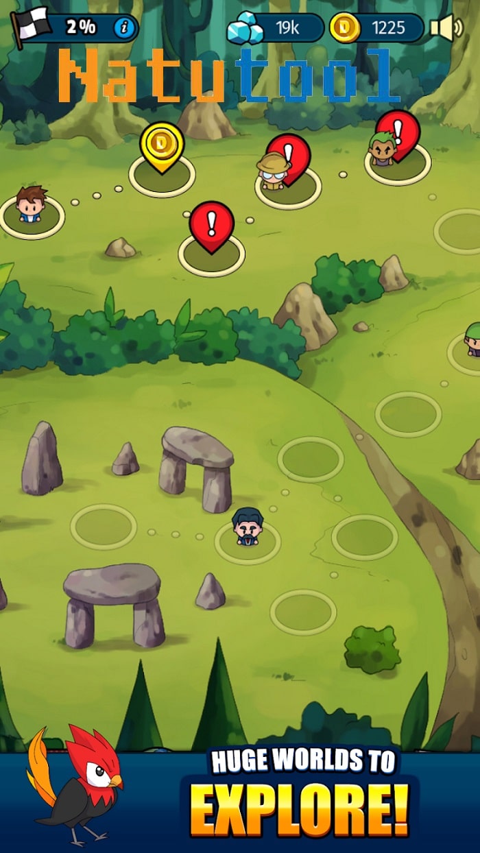 Ảnh chụp màn hình Dynamons World thể hiện cảnh quan trong game