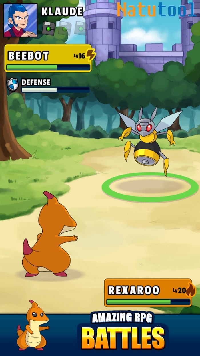 Hình ảnh Dynamons World hiển thị giao diện thu thập quái thú