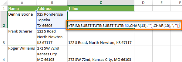 Xóa Ngắt Dòng trong Excel: 3 Cách Đơn Giản và Hiệu Quả Hộp thoại công thức Excel