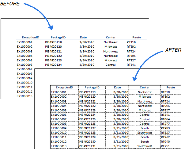 Xem trước bảng tính với đường lưới trong Excel