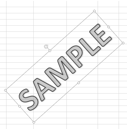 Tạo hình mờ bằng WordArt trong Excel