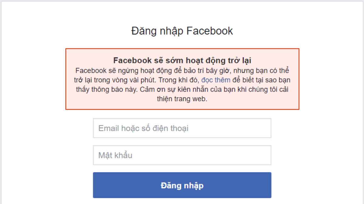 Khắc Phục Lỗi Facebook Không Vào Được Trên iPhone Lỗi máy chủ Facebook