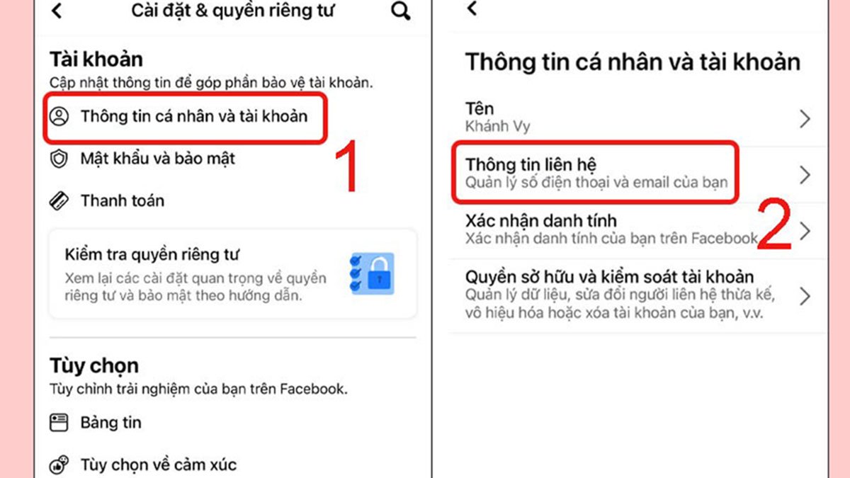 Thêm địa chỉ email vào tài khoản Facebook