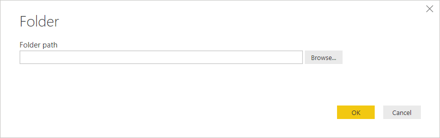 Nhập đường dẫn thư mục trong Power BI