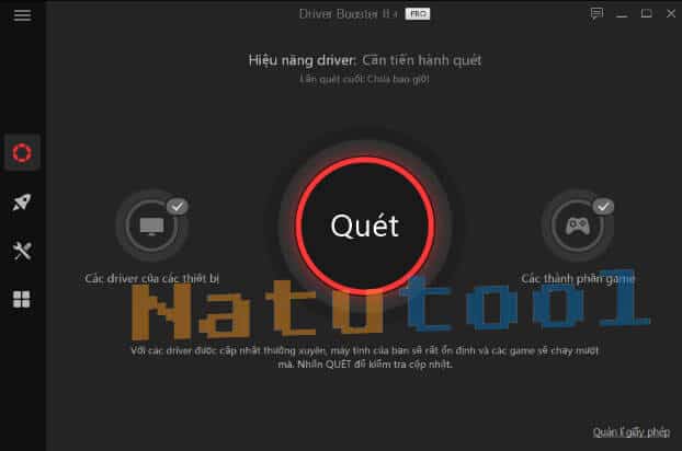 Giao diện chính của Driver Booster