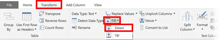 Hướng Dẫn Bỏ Sao Lưu Dữ Liệu Trong Một Cột Với Power Query Điền tên khách hàng xuống các hàng