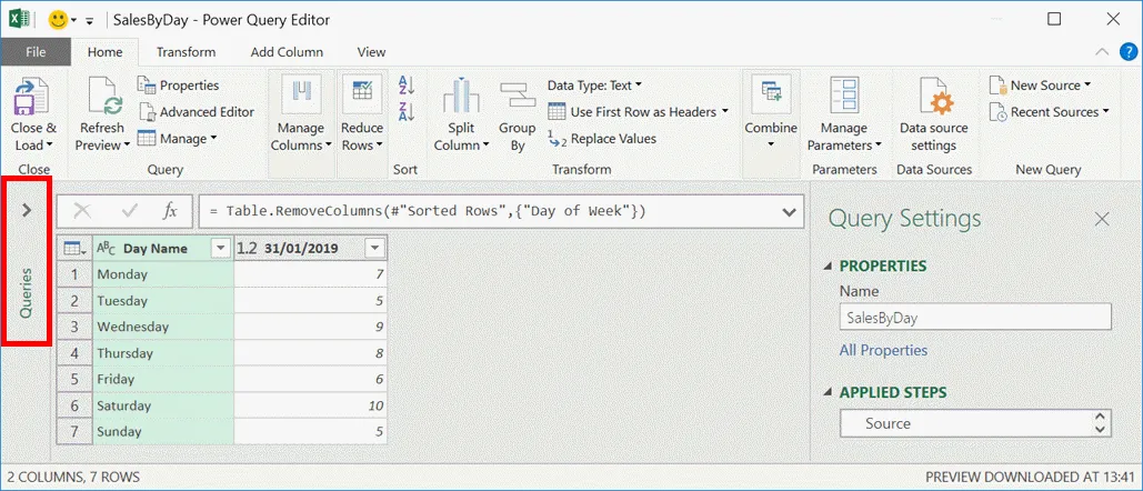 Hướng Dẫn Chỉnh Sửa Truy Vấn Power Query Trong Excel 7- chỉnh sửa truy vấn power query