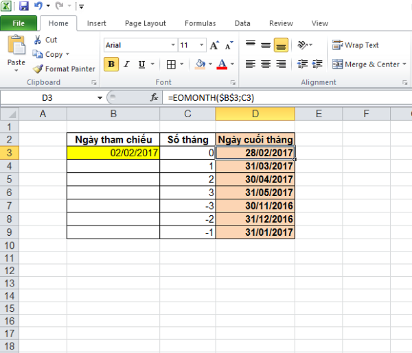 Tìm Ngày Cuối Tháng trong Excel: Hướng Dẫn Chi Tiết