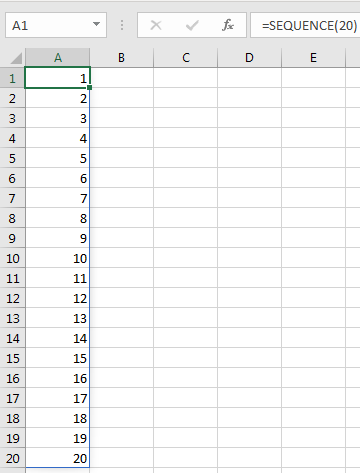Hàm SEQUENCE trong Excel 365: Tạo dãy số tự động Ví dụ hàm SEQUENCE đánh số thứ tự trong Excel