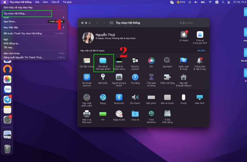 Thay đổi hình nền Macbook