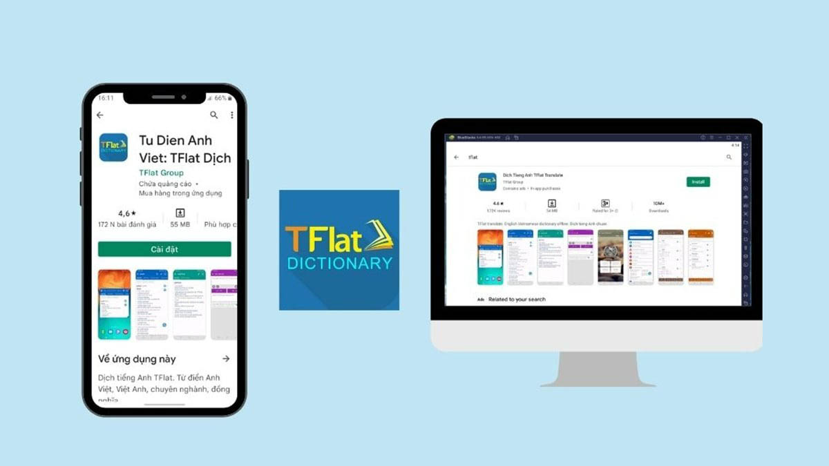 Ứng dụng học từ vựng tiếng Anh - TFlat