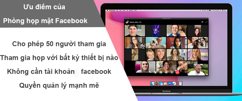Các tính năng của Facebook Rooms