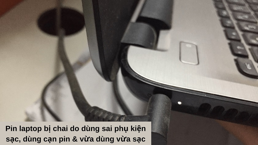 Nguyên nhân gây chai pin laptop
