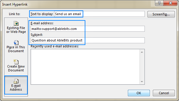 Siêu liên kết đến email