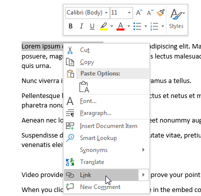 Hướng dẫn Tạo Hyperlink đến Vị trí Cụ Thể trong Word Hướng dẫn Tạo Hyperlink đến Vị trí Cụ Thể trong Word