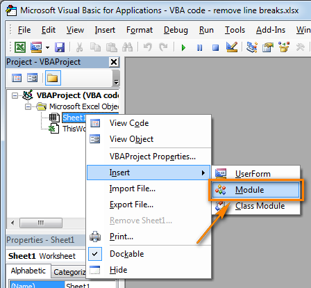 Hướng Dẫn Thêm và Chạy Mã VBA trong Excel Thêm Module VBA