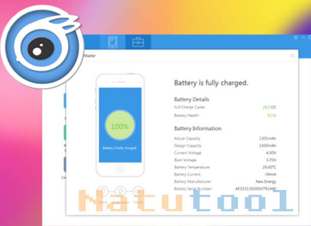 Kiểm tra tình trạng pin với iTools