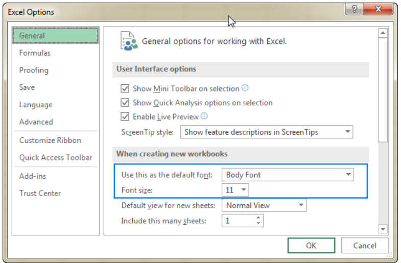 Cách thay đổi chiều cao hàng mặc định trong Excel