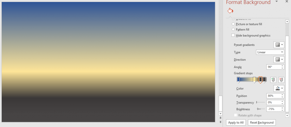 Phối Màu PowerPoint: Bí Quyết Thiết Kế Slide Chuyên Nghiệp Ví dụ về Gradient Color trong PowerPoint